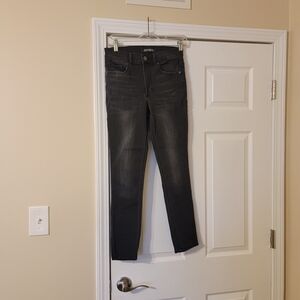 Express High Rise Ankle Jegging In Black - Size 4R
